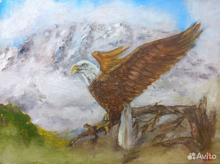 Картина маслом гора Уллу Тау