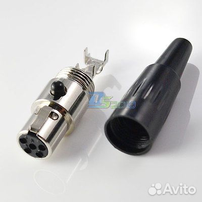 Mini XLR 3 4 5 Pin Shure Sennheiser Socket Plug