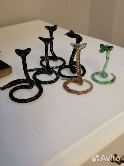 Стеклянные фигурки животных