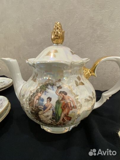 Чайный сервиз мадонна гдр 6 персон