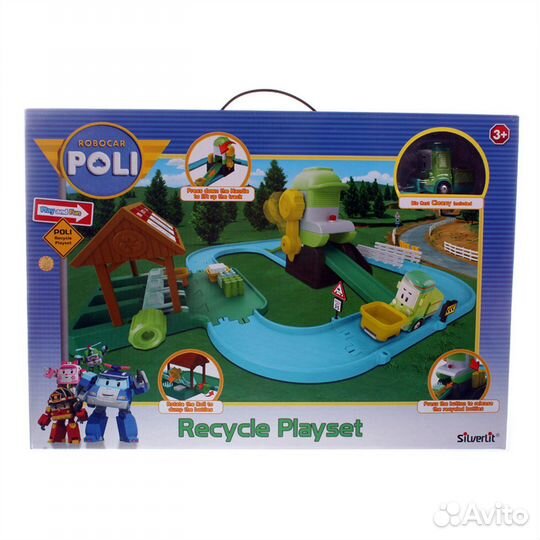 Набор Poli Robocar Перерабатывающая станция