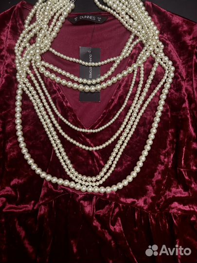 Блуза Dunnes Ирландия гранатовый бархат