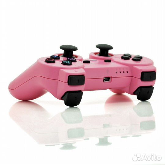 Джойстик для игровой приставки PS 3 розовый