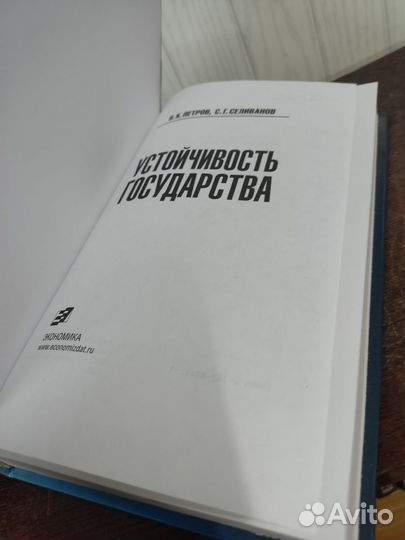 В. К. Петров. Устойчивость государства. Экономика