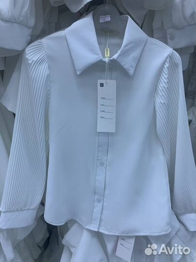 Блузка белая школьная