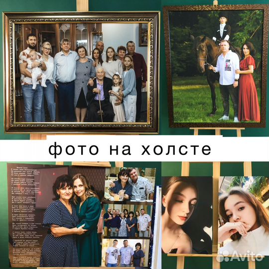 Портрет по фото на холсте в Краснодаре