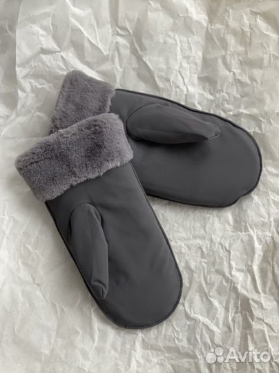 Варежки женские зимние меховые непромокаемые