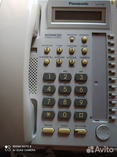 Мини атс panasonic + системный телефонkx-TA7730 RU