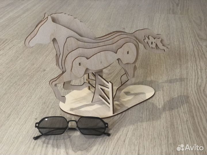 Конструктор из дерева, конь