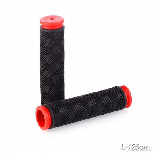 Грипсы ёлочка 125мм черный/зеленый, черный/красный