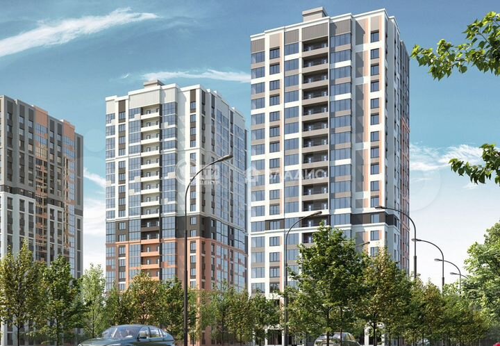 2-к. квартира, 51,1 м², 16/19 эт.