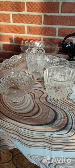 Ваза хрустальная