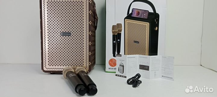 Караоке система + 2 микрофона