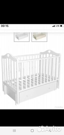 Детская кровать с матрасом