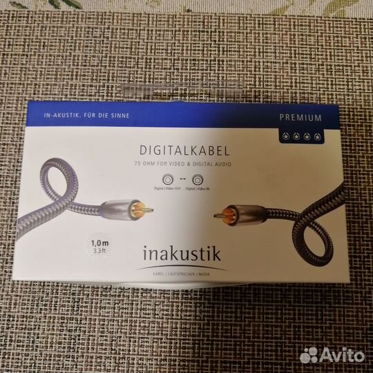 Аудиокабель Inakustik Premium coaxial cable 1 м