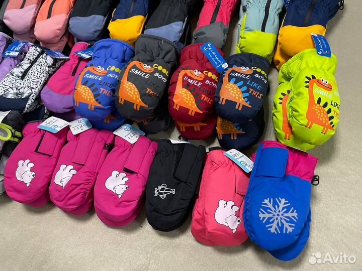 Варежки краги новые зимние 6 мес - 10 лет