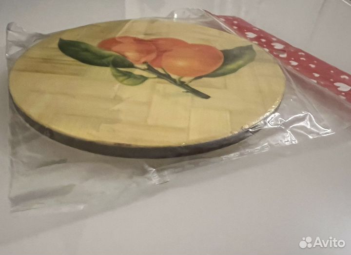 Подставка под горячее бамбук 12*12cм