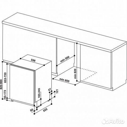 Посудомоечная машина hotpoint-ariston DIC 3B+16 A