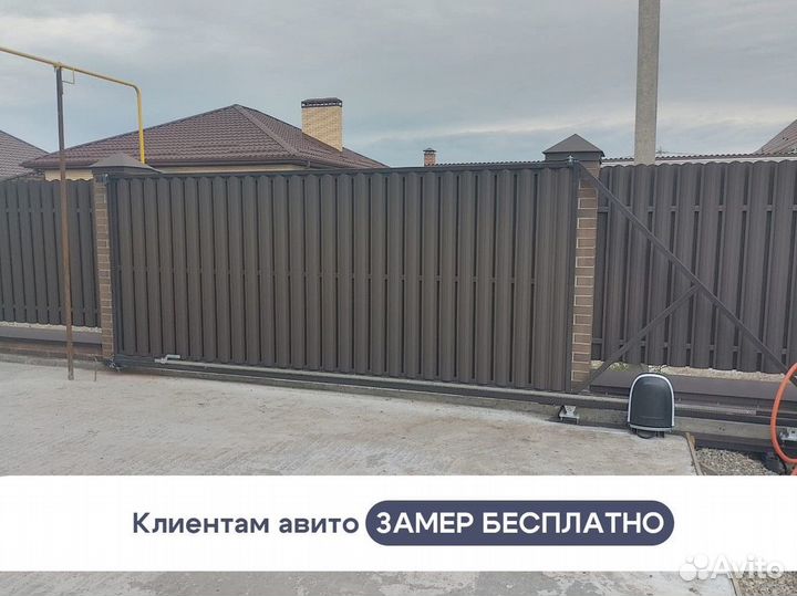 Откатные ворота под ключ за 14 дней