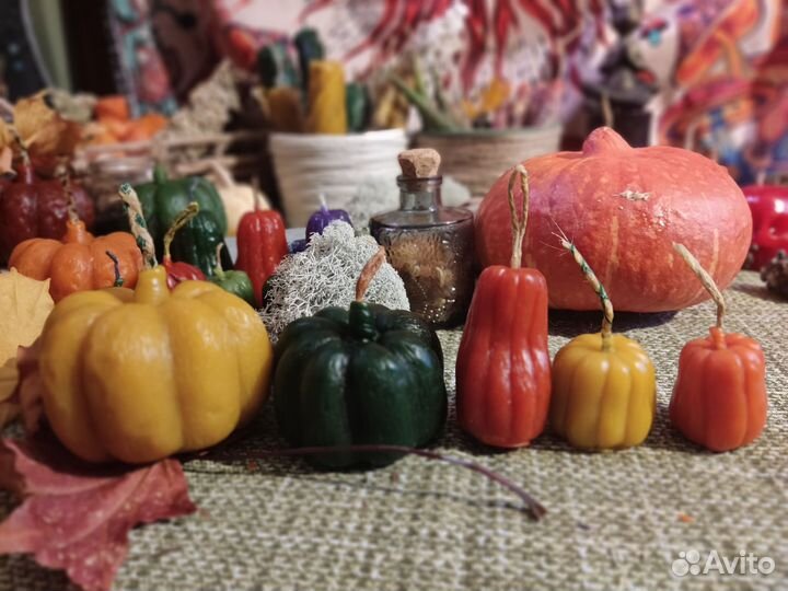 Свеча тыква