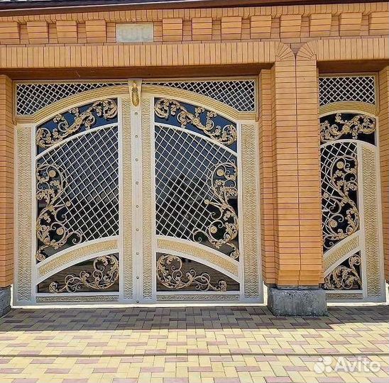 Ворота кованые под ключ