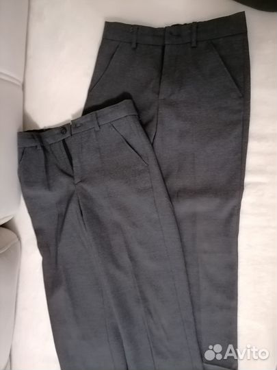 Школьный костюм для мальчика 128 серый