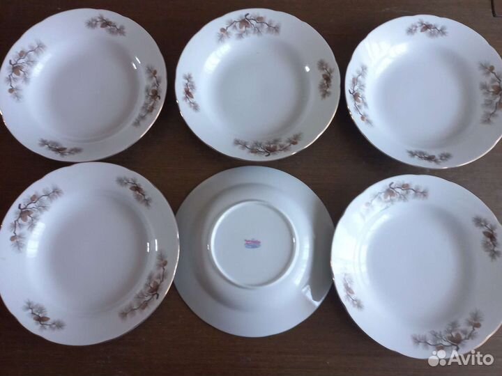 Большое блюдо Кузнецова 19 век-Царизм,Тарелки Япон