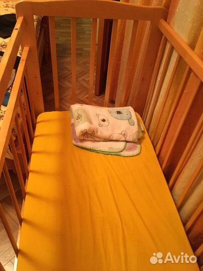Детская кровать с матрацем до 3 лет