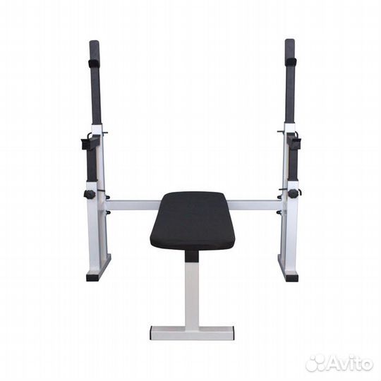 Скамья - стойка для жима 500 с подстраховкой белая