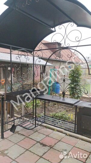 Мангал с крышей