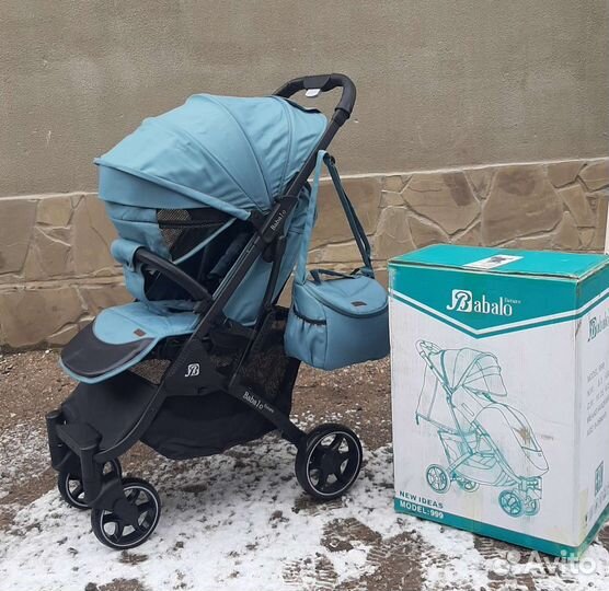 Коляска baballo прогулка 2023(озёрный - чр)