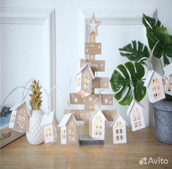 Гирлянда домики