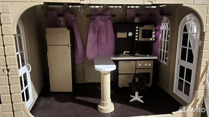 Кукольный домик для барби с мебелью