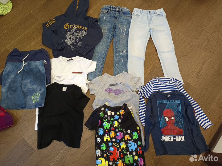 Вещи пакетом для мальчика 122 128