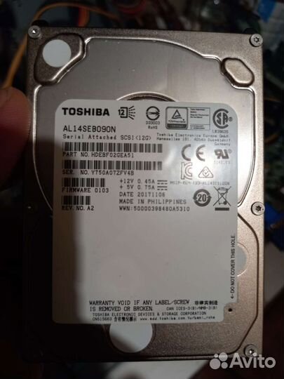 Жесткий диск SAS 12G Toshiba al14seb090n