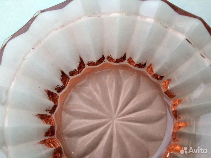 Розетки для варенья СССР карамельное стекло 3шт