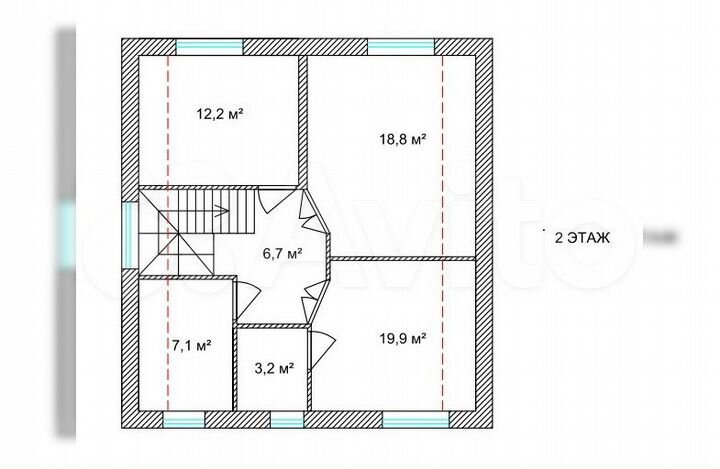 Дом 155 м² на участке 7,2 сот.