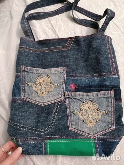 Cумка джинс ручная работа