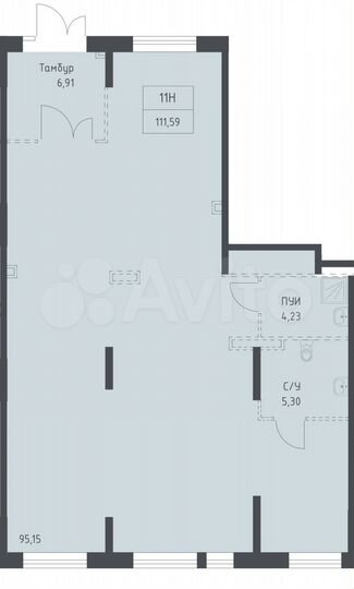 Свободного назначения /нежилое помещение, 83.3 м²