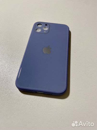 Чехол на iPhone орг стекло + силикон (новые) case