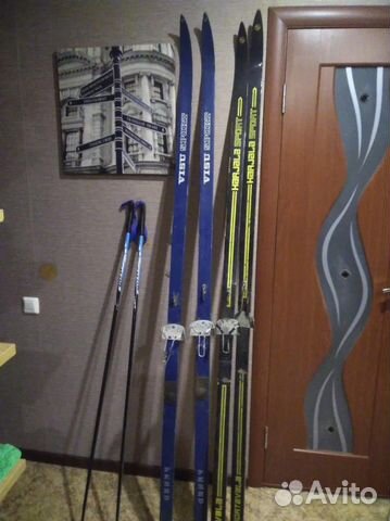 Лыжи беговые СССР деревянные