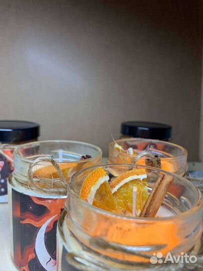 Свечи с отдушкой апельсина