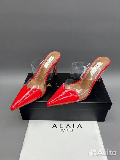 Туфли Alaia сердечки красные 36-40