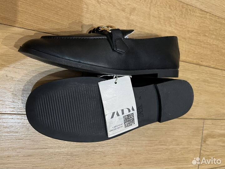 Мокасины лоферы балетки zara новые 34 разм