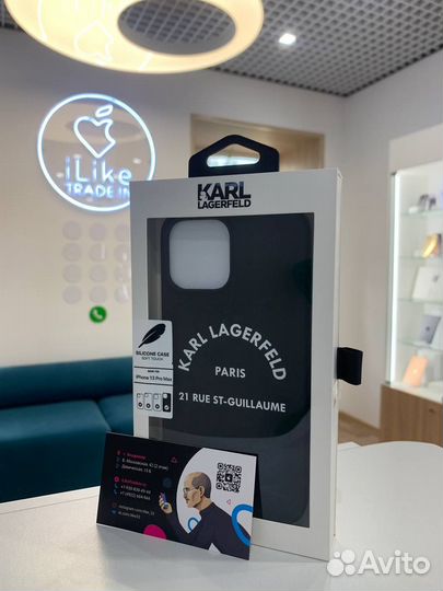 Чехол iPhone 13ProMax Karl Lagerfeld Silicone Case