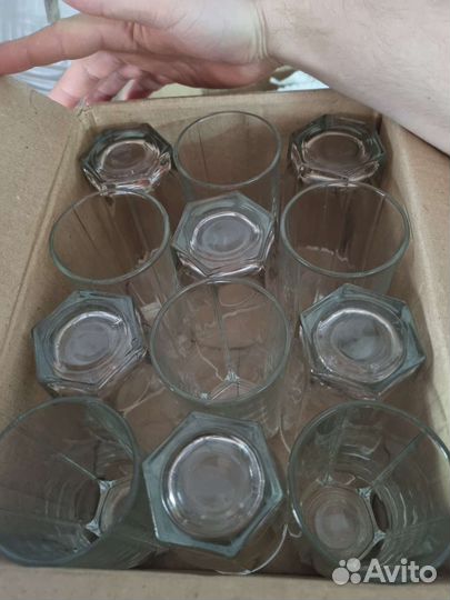 Стаканы граненые 300мл 37 шт