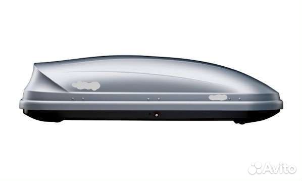 Автобокс багажник Швеция серый матовый