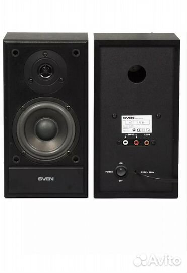 Акустические Колонки Sven SPS-702, 2.0, черный