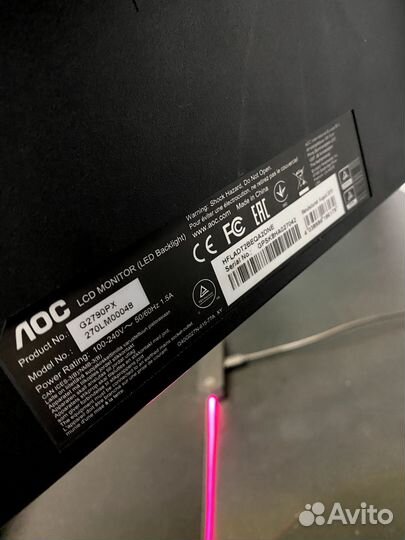Монитор 144 гц aoc 27