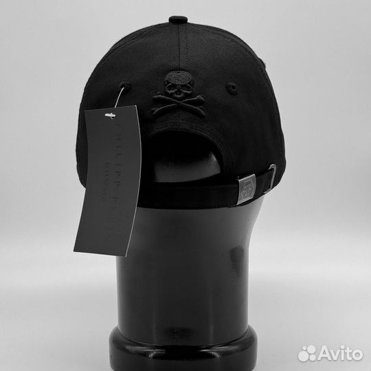 Бейсболка Philipp Plein Премиум чёрная